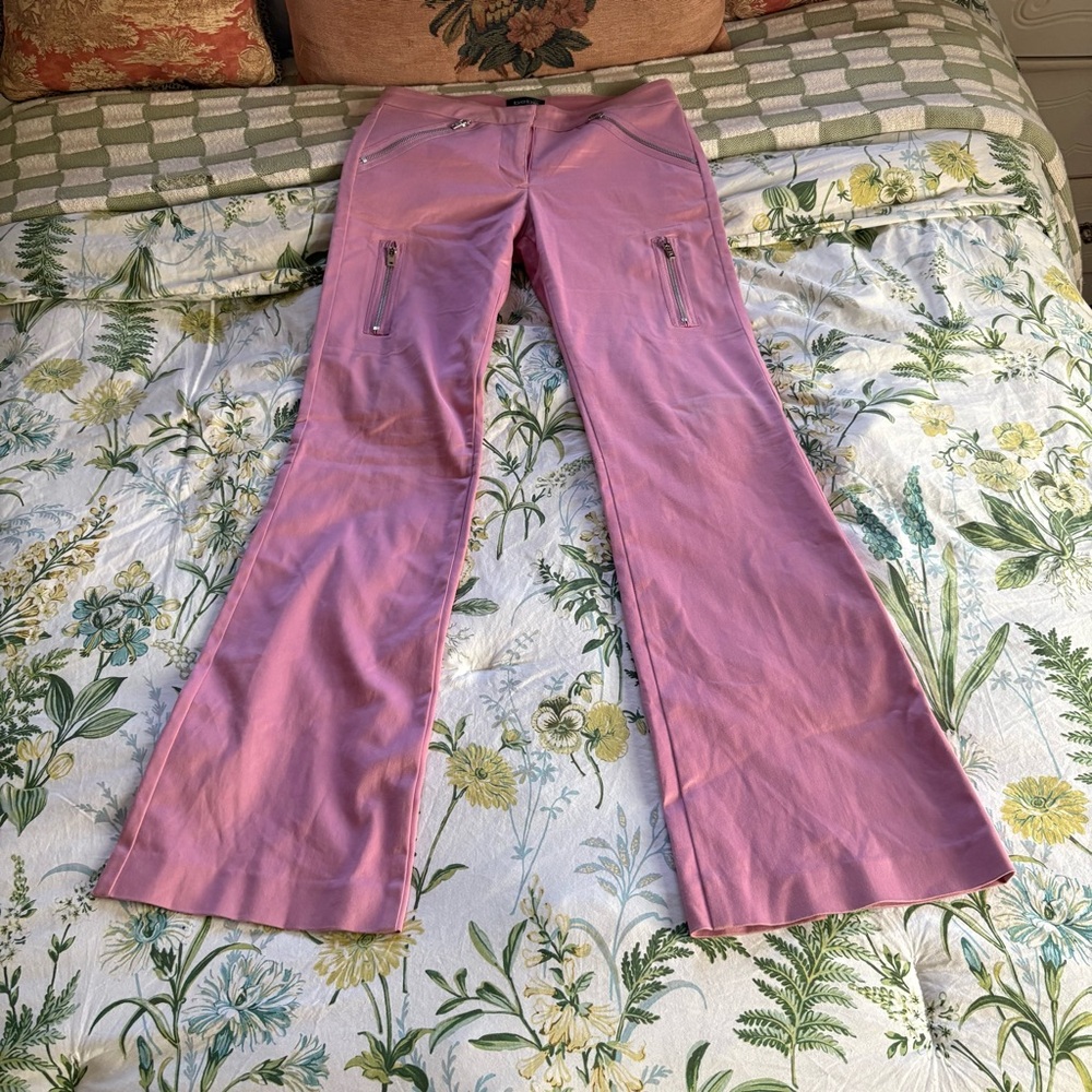 Y2K Pink Bebe Zipper Pants